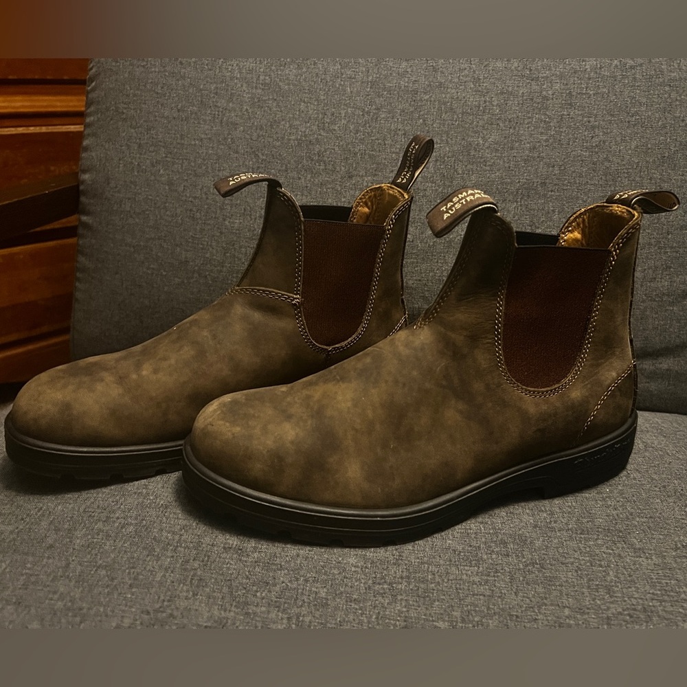 Blundstone 585 Rustic Brown Mens boots US Size approximately 11.5/AU size 10.5.